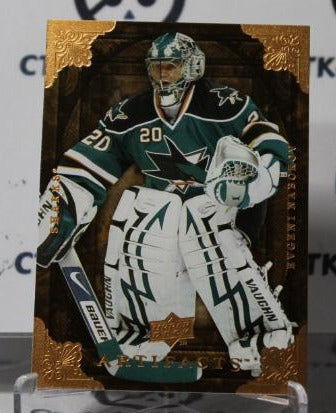 EVGENI NABOKOV # 17 UPPER DECK ARTIFACTS  2008-09 HOCKEY NHL GOALTENDER SAN JOSE SHARKS CARD