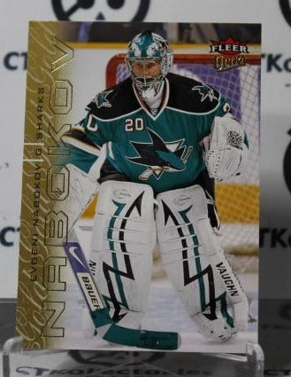 EVGENI NABOKOV # 124 FLEER ULTRA  2009-10 HOCKEY NHL GOALTENDER SAN JOSE SHARKS CARD