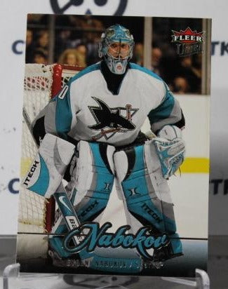 EVGENI NABOKOV # 29 FLEER ULTRA  2007-08 HOCKEY NHL GOALTENDER SAN JOSE SHARKS CARD