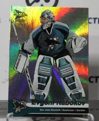 EVGENI NABOKOV # 34 PACIFIC McDONALD'S  2002-03 HOCKEY NHL GOALTENDER SAN JOSE SHARKS CARD