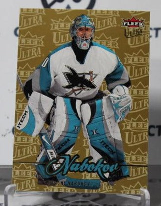 EVGENI NABOKOV # 29 FLEER ULTRA  2007-08 HOCKEY NHL GOALTENDER SAN JOSE SHARKS CARD