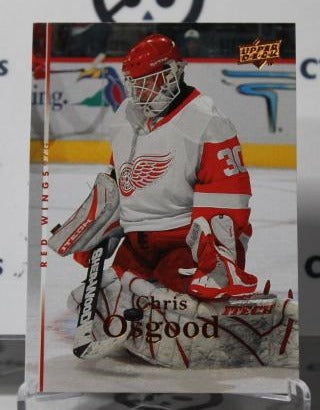 CHRIS OSGOOD # 252 UPPER DECK 2007-08 HOCKEY NHL GOALTENDER DETROIT RED WINGS CARD