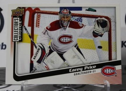 CAREY PRICE # 110 UPPER DECK  2009-10  HOCKEY NHL GOALTENDER MONTREAL CANADIANS CARD