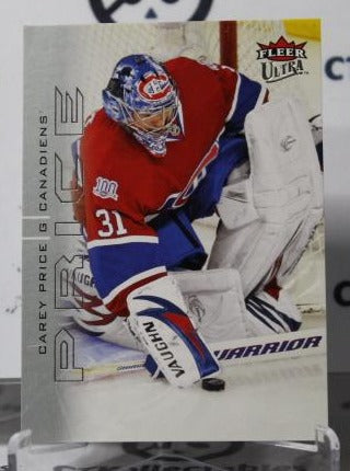 CAREY PRICE # 82 FLEER ULTRA 2009-10  HOCKEY NHL GOALTENDER MONTREAL CANADIANS CARD