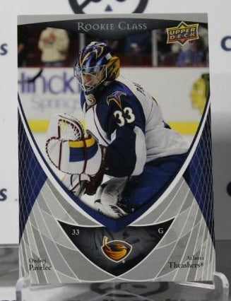 ONDREJ PAVELEC # 2 ROOKIE UPPER DECK 2007-08 HOCKEY NHL GOALTENDER ATLANTA THRASHERS CARD