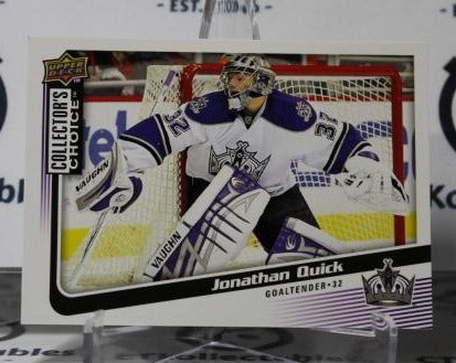 JONATHAN QUICK # 28 UPPER DECK 2009-10 HOCKEYNHL GOALTENDER L A KINGS CARD