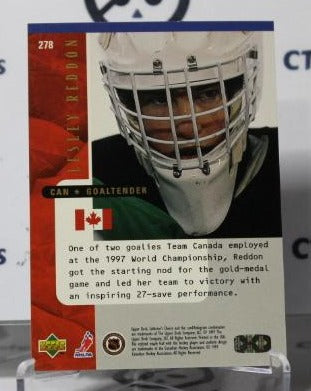 LESLEY REDDON # 278 RC UPPER DECK 1997-98 HOCKEY GOALTENDER  TEAM CANADA CARD