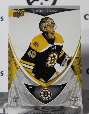 TUUKKA RASK # 42 ROOKIE UPPER DECK 2007-08 HOCKEY GOALTENDER BOSTON BRUINS CARD