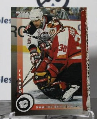 DWAYNE ROLOSON # 148  RC DONRUSS 1997-98 HOCKEY NHL GOALTENDER CALGARY FLAMES CARD