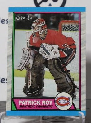 PATRICK ROY # 17 O-PEE CHEE 1989-90  HOCKEY NHL GOALTENDER MONTREAL CANADIANS CARD