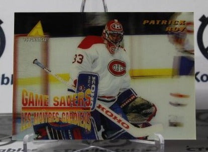 PATRICK ROY # McD-25 PINNACLE McDONALD'S 1995-96 HOCKEY NHL GOALTENDER MONTREAL CANADIANS CARD