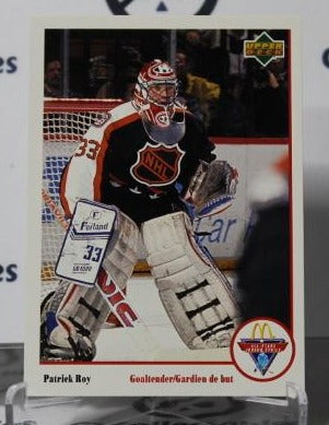 PATRICK ROY # Mc-3 UPPER DECK McDONALD'S 1991-92 HOCKEY NHL GOALTENDER MONTREAL CANADIANS CARD