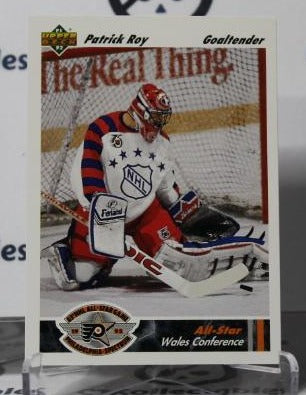 PATRICK ROY # 614 UPPER DECK 1991-92 HOCKEY NHL GOALTENDER MONTREAL CANADIANS CARD
