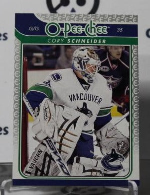 CORY SCHNEIDER # 263 RC O-PEE CHEE 2009-10 HOCKEY NHL GOALTENDER VANCOUVER CANUCKS CARD