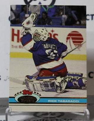 RICK TABARACCI # 395 TOPPS STADIUM CLUB 1991-92 HOCKEY NHL GOALTENDER  WINNIPEG JETS CARD