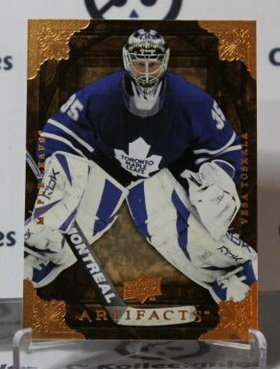 VESA TOSKALA # 8  UPPER DECK ARTIFACTS 2008-09 HOCKEY NHL GOALTENDER TORONTO MAPLE LEAFS CARD