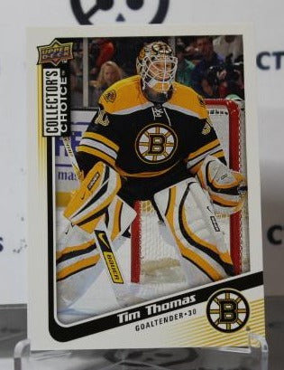 TIM THOMAS # 159 UPPER DECK 2009-10 HOCKEY NHL GOALTENDER BOSTON BRUINS CARD