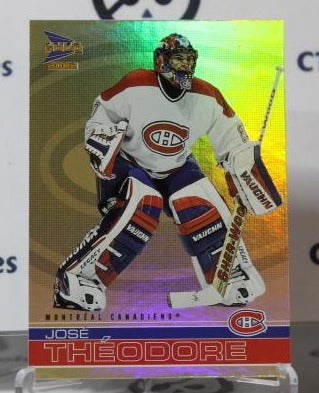 JOSE THEODORE # 22 PACIFIC McDONALD'S 2001-02 HOCKEY NHL GOALTENDER MONTREAL CANADIANS CARD