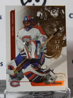 JOSE THEODORE # F-13 IN THE GAME 2003-04 HOCKEY NHL GOALTENDER MONTREAL CANADIANS CARD