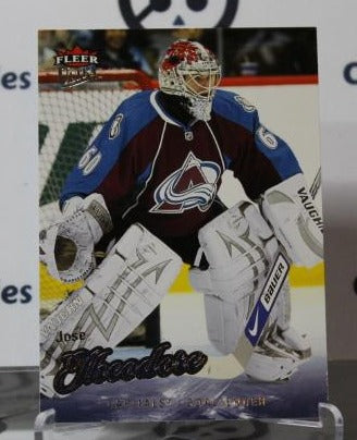 JOSE THEODORE # 97 FLEER ULTRA 2008-09 HOCKEY NHL GOALTENDER COLORADO AVALANCHE CARD