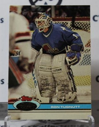 RON TUGNUTT # 115 TOPPS STADIUM CLUB 1991-92 HOCKEY NHL GOALTENDER  QUEBEC NORDIQUES CARD