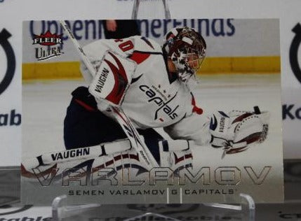 SEMYON VARLAMOV # 151 FLEER ULTRA 2009-10 HOCKEY GOALTENDER WASHINGTON CAPITALS CARD