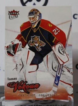 TOMAS VOKOUN #27 FLEER ULTRA 2008-09 HOCKEY NHL GOALTENDER FLORIDA PANTHERS CARD