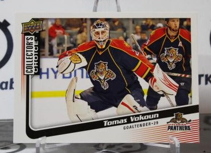 TOMAS VOKOUN # 90 UPPER DECK 2009-10 HOCKEY NHL GOALTENDER FLORIDA PANTHERS CARD