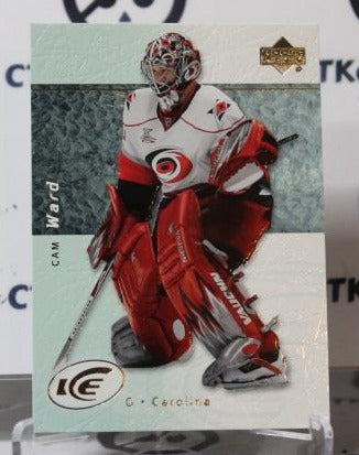 CAM WARD # 40 UPPER DECK ICE 2007-08 HOCKEY NHL GOALTENDER CAROLINA HURRICANES CARD