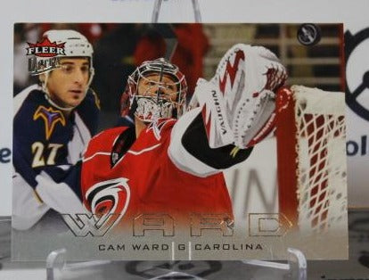 CAM WARD # 28 FLEER ULTRA 2009-10 HOCKEY NHL GOALTENDER CAROLINA HURRICANES CARD