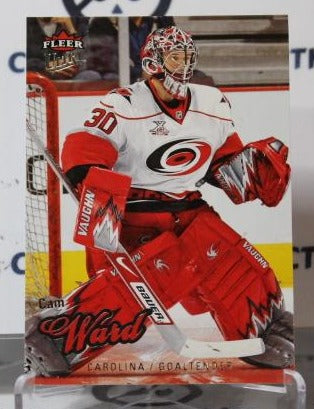 CAM WARD # 23 FLEER ULTRA 2008-09 HOCKEY NHL GOALTENDER CAROLINA HURRICANES CARD