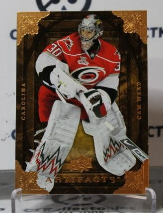 CAM WARD # 82 UPPER DECK ARTIFACTS 2008-09 HOCKEY NHL GOALTENDER CAROLINA HURRICANES CARD