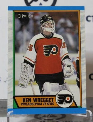 KEN WREGGET # 255 O-PEE CHEE 1989-90 HOCKEY GOALTENDER  PHILADELPHIA FLYERS CARD