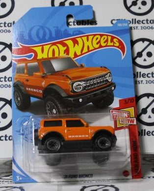 HOT WHEELS MATTEL '21 FORD BRONCO 3/10 THEN AND NOW  100/250 LONG CARD 2020