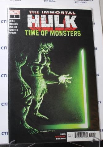 THE IMMORTAL HULK # 1  MARVEL TIME OF MONSTERS NM  COMIC BOOK