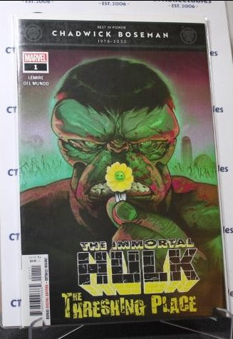 THE IMMORTAL HULK # 1  MARVEL CHADWICK BOSEMAN NM  COMIC BOOK