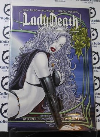 LADY DEATH # 1  VARIANT WRAP AROUND COVER NM BOUNDLESS COMICS 2010