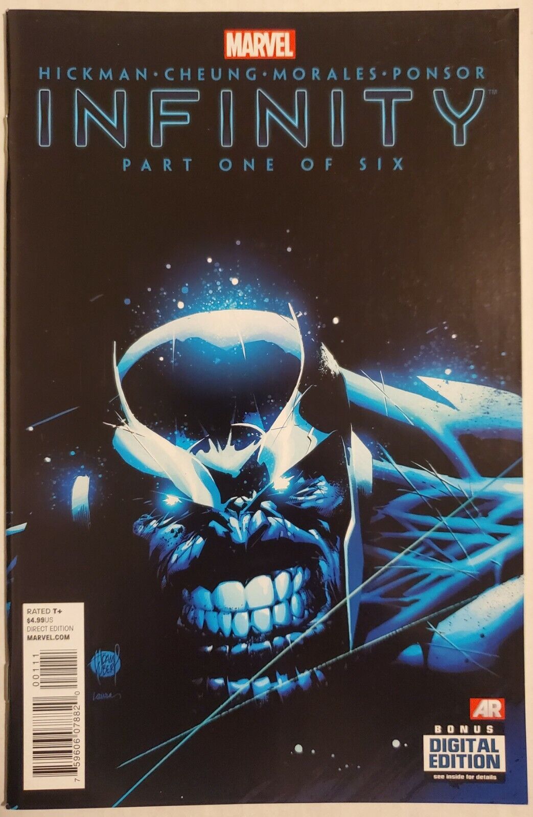 INFINITY # 1 THANOS PART ONE OF SIX NM / VF MARVEL COMIC BOOK 2013