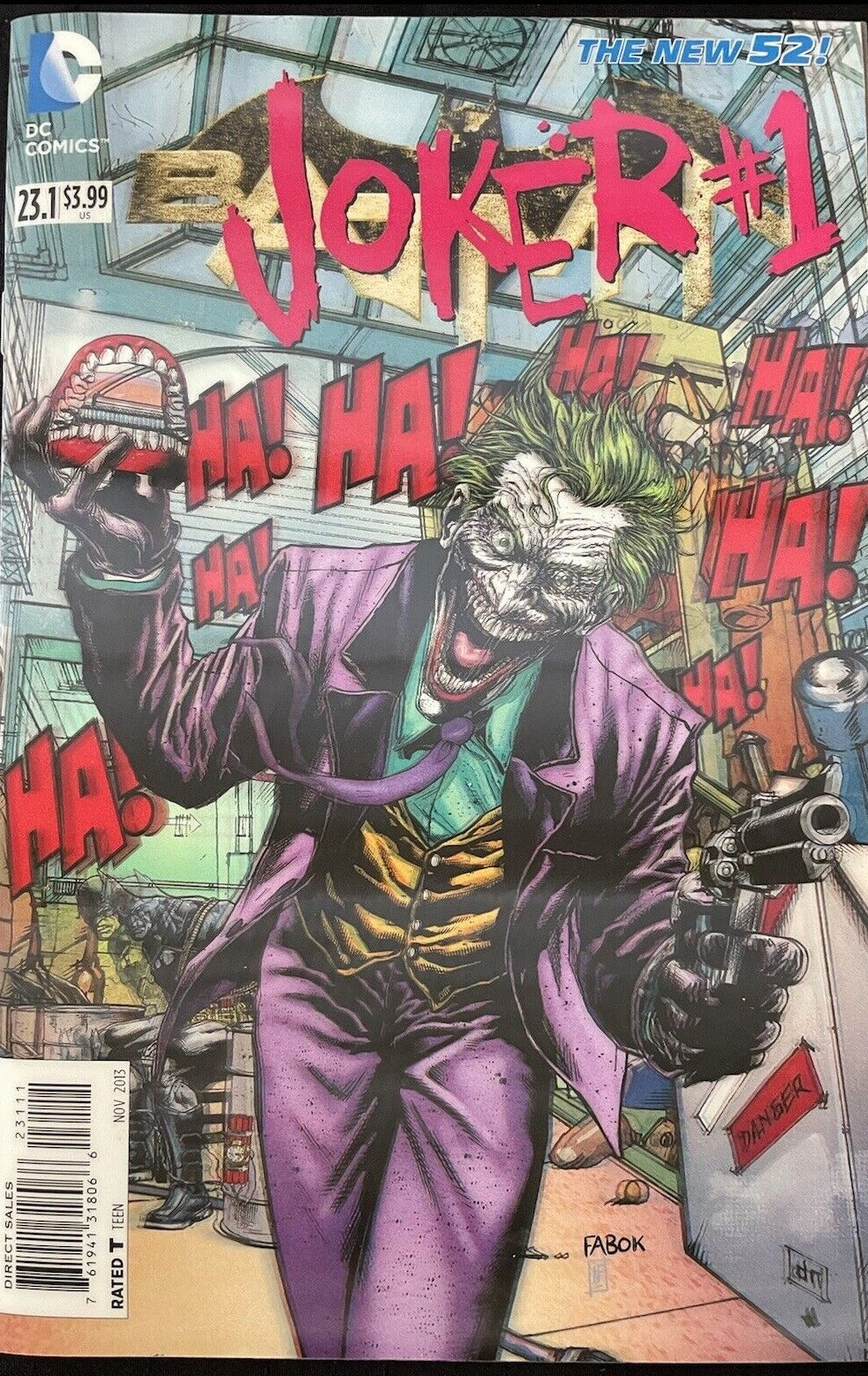 JOKER # 1 BATMAN  # 23.1 DC COMICS 3D LENTICULAR COVER VARIANT COMIC BOOK 2013