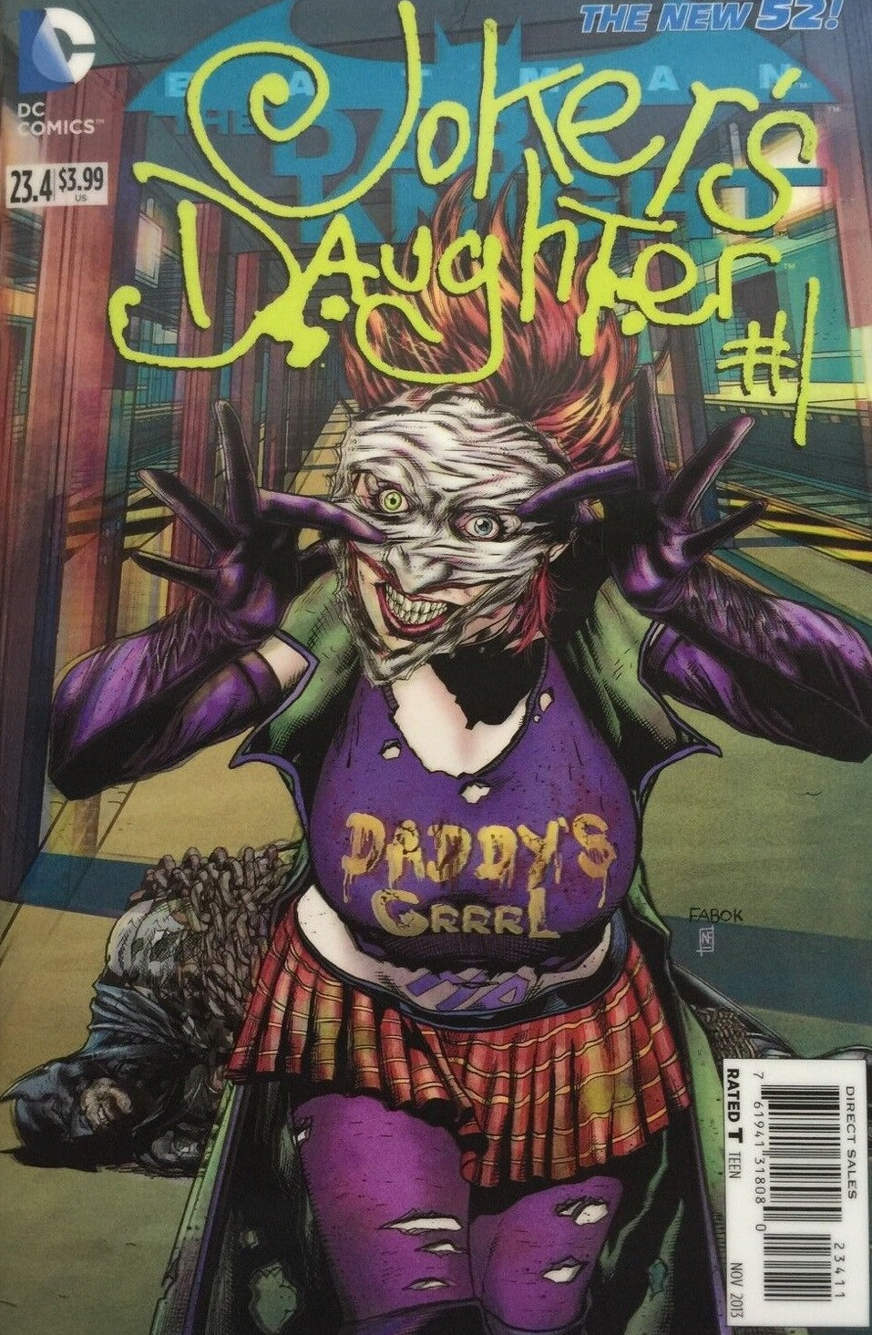 JOKER'S DAUGHTER # 1 BATMAN THE DARK KNIGHT # 23.4 DC COMICS 3D LENTICULAR COVER VARIANT COMIC BOOK 2013