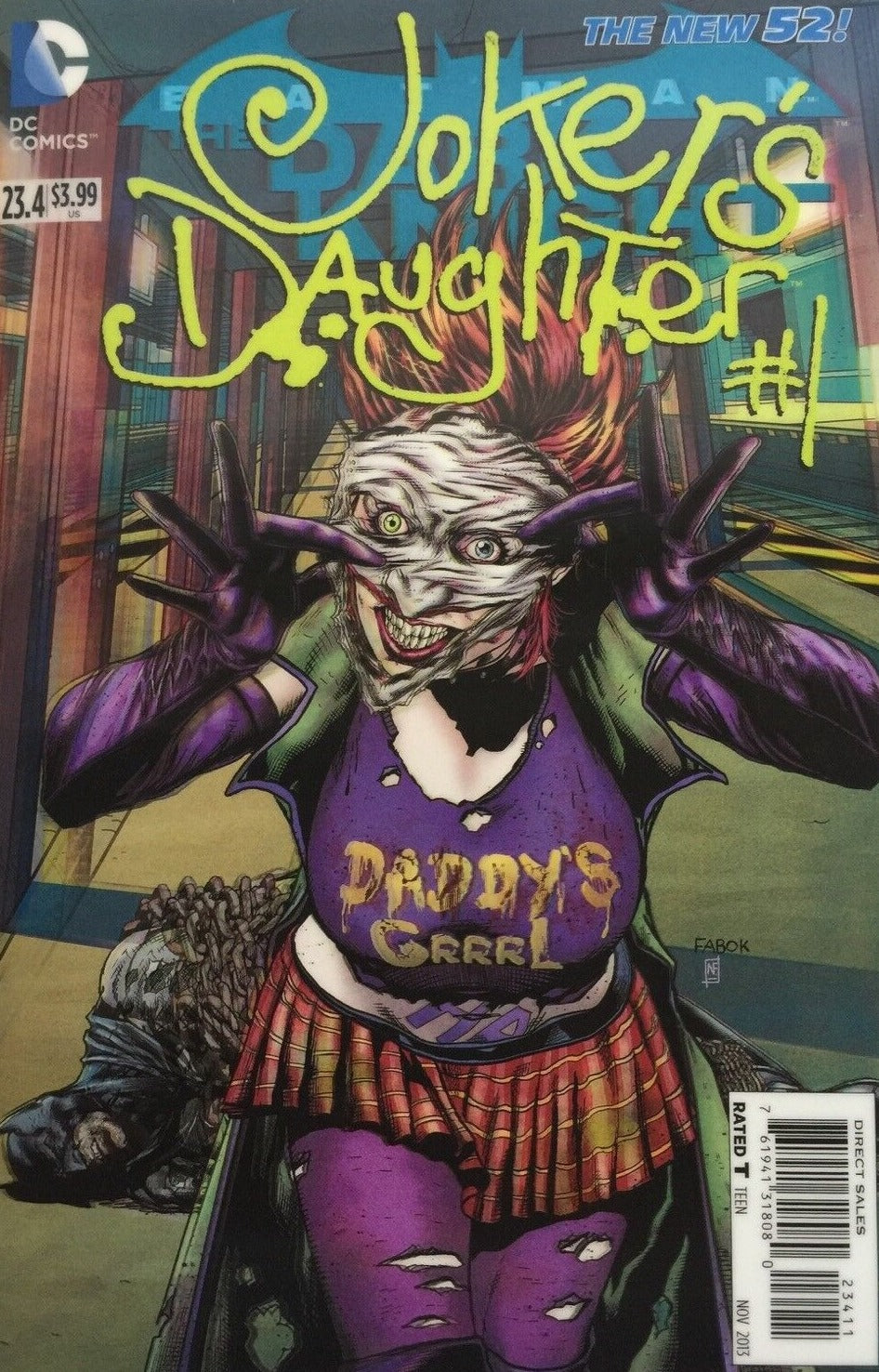 JOKER'S DAUGHTER # 1 BATMAN THE DARK KNIGHT # 23.4 DC COMICS 3D LENTICULAR COVER VARIANT COMIC BOOK 2013