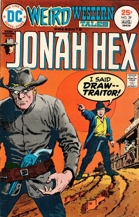 WEIRD WESTERN TALES JONAH HEX # 29 ORIGIN OF JONAH HEX  WESTERN COMIC BOOK DC 1975