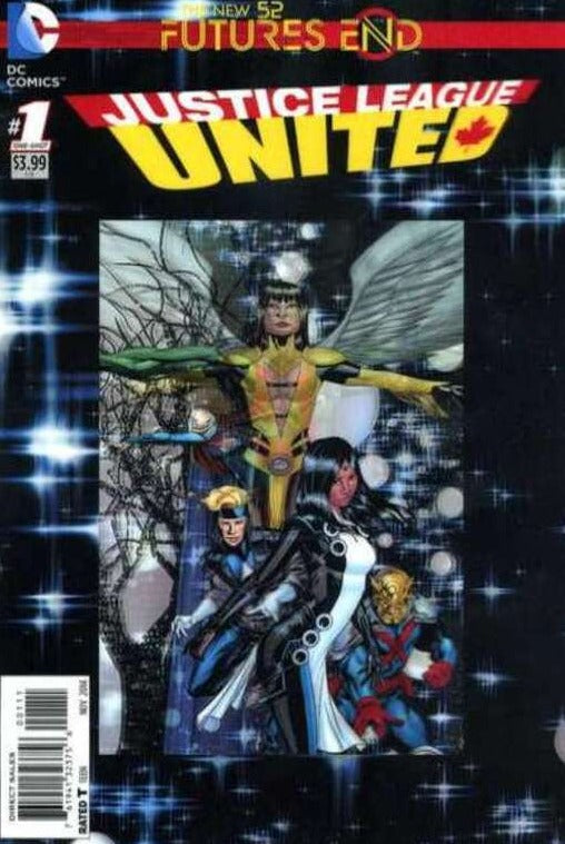 JUSTICE LEAGUE AMERICA UNITED # 1 FUTURES END 3D VARIANT DIRECT SALES DC  COMIC BOOK 2014