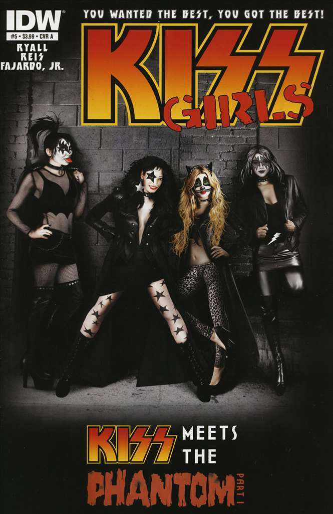 KISS GIRLS # 5 KISS MEETS THE PHANTOM A COVER IDW COMICS  2012