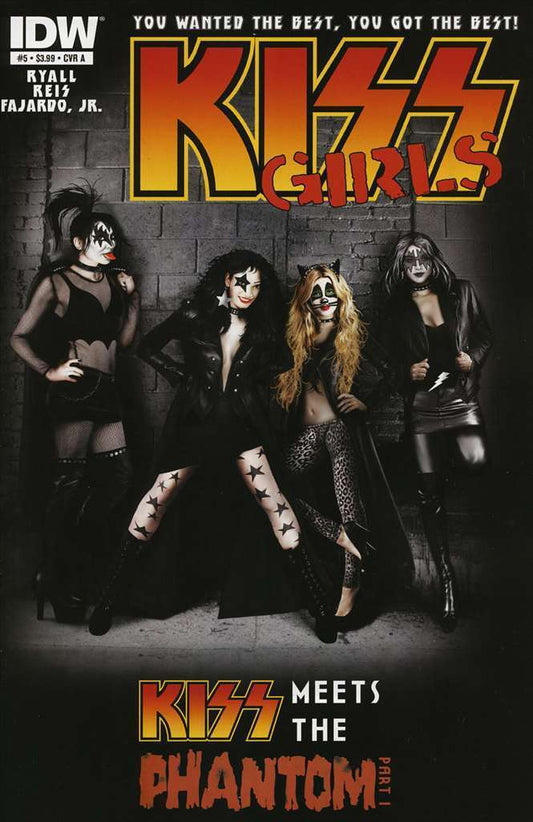 KISS GIRLS # 5 KISS MEETS THE PHANTOM A COVER IDW COMICS  2012