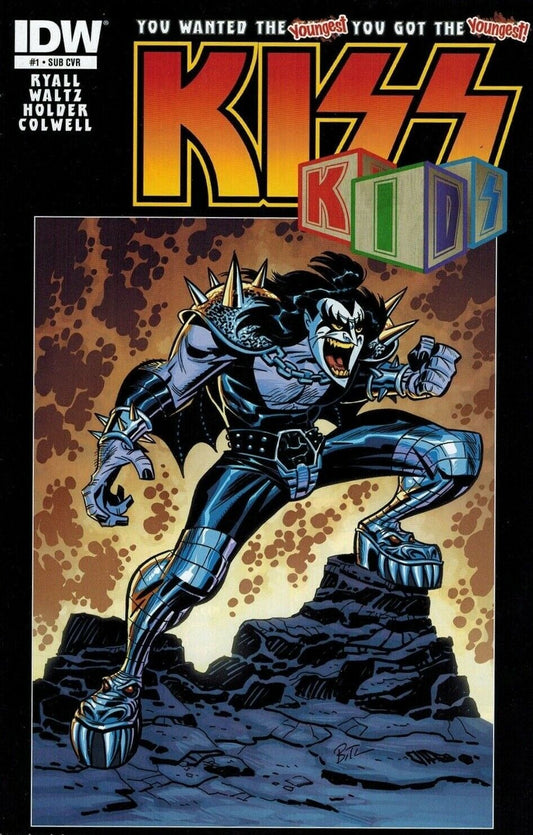 KISS KIDS # 1 VARANT GENE SUB COVER  YOU WANTED THE YOUNGEST! NM IDW COMIC BOOK 2013
