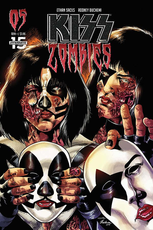 KISS ZOMBIES # 05 VARIANT UNMASKED COVER DYNAMITE COMICS NM 2020