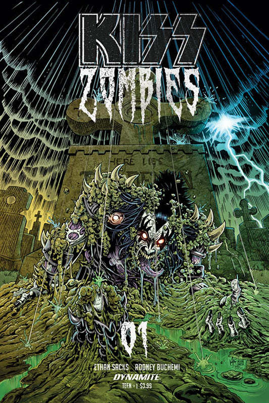 KISS ZOMBIES # 01 VARIANT GENE SIMMONS COVER NM DYNAMITE COMICS  2019