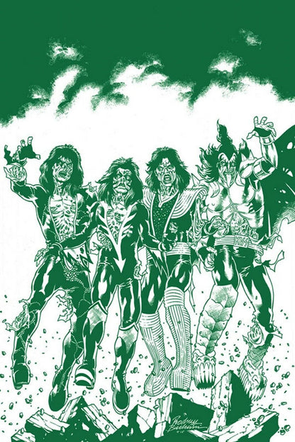 KISS ZOMBIES # 01 VARIANT DESTROYER B&W VIRGIN TINT  COVER DYNAMITE COMICS NM 2019
