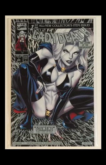 LADY DEATH # 1  VARIANT EDITION   COVER  HOMAGE  SPIDER-MAN # 1 COVER MARVEL COMIC BOOK 2018